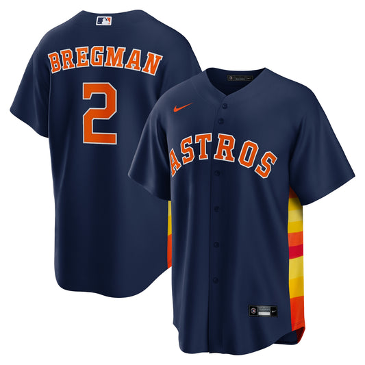 Alex Bregman Houston Astros Nike Alternate Replica Player Name Jersey - Navy