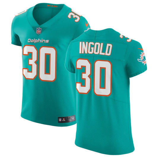 Alec Ingold Miami Dolphins Nike Vapor Untouchable Elite Jersey - Aqua