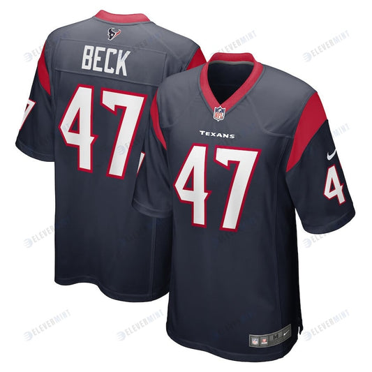 Andrew Beck 47 Houston Texans Game Player Men Jersey - Navy