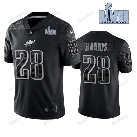 Anthony Harris 28 Philadelphia Eagles Super Bowl LVII Reflective Limited Jersey