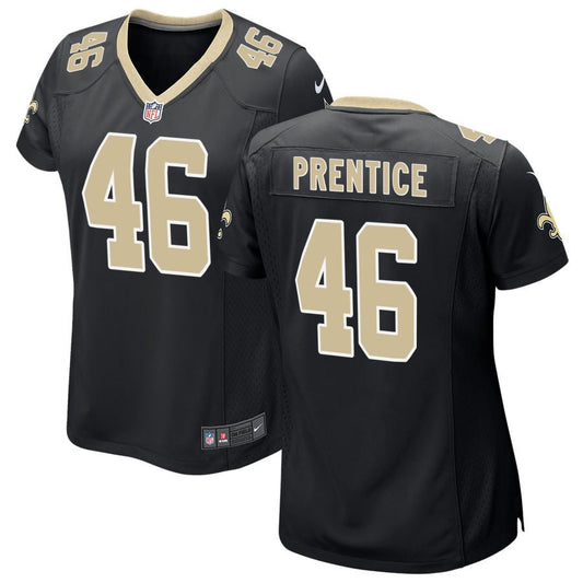 Adam Prentice New Orleans Saints Nike Women's Game Jersey - Black