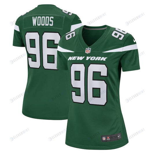 Al Woods 96 New York Jets Women Game Jersey - Gotham Green