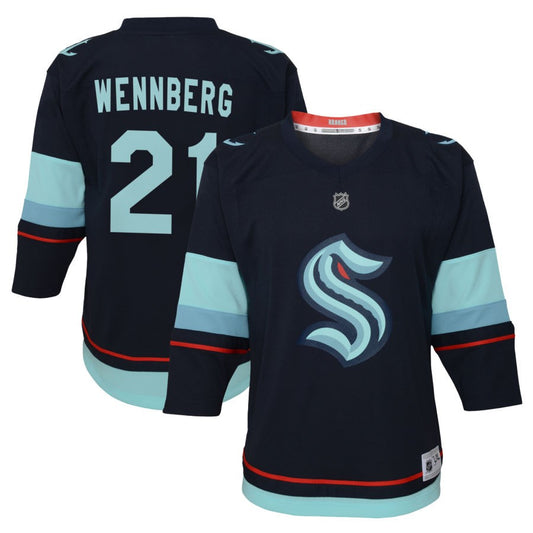 Alexander Wennberg Seattle Kraken Youth Home Replica Jersey - Navy