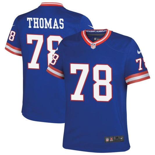 Andrew Thomas New York Giants Nike Youth Classic Game Jersey - Royal